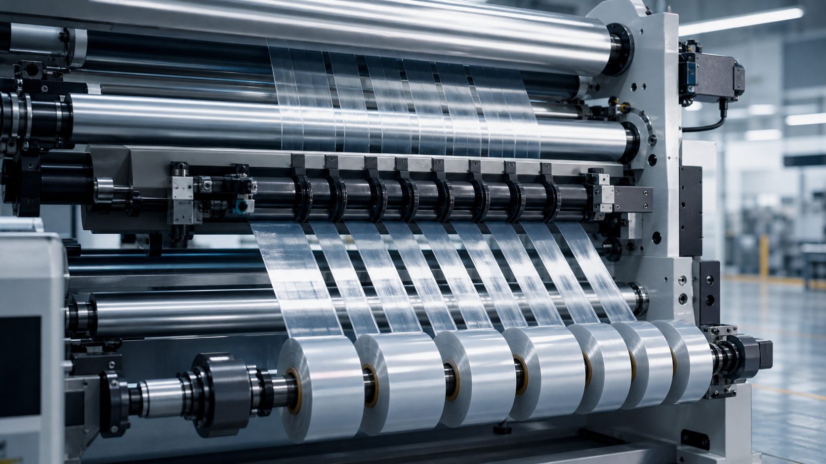 Slitting machine tension control application