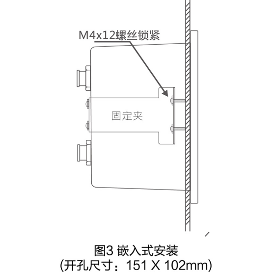 EPC-A10 embedded installation opening size