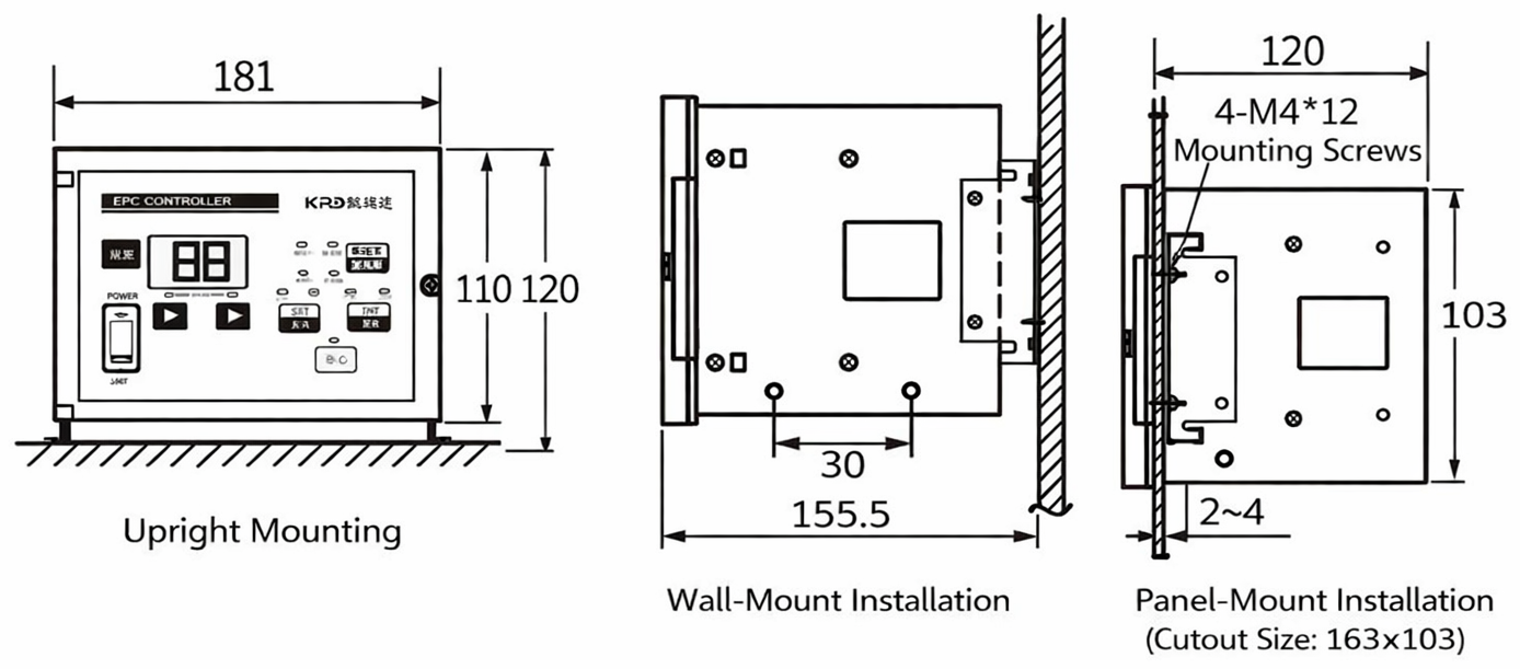 EPC-D12 dimensions drawing