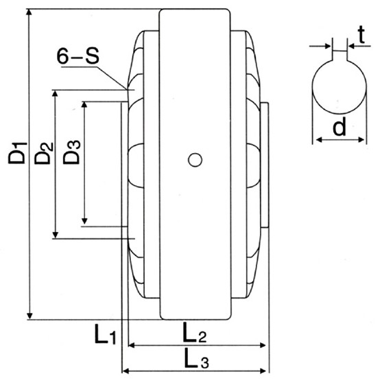 FZ hollow-shaft installation drawing