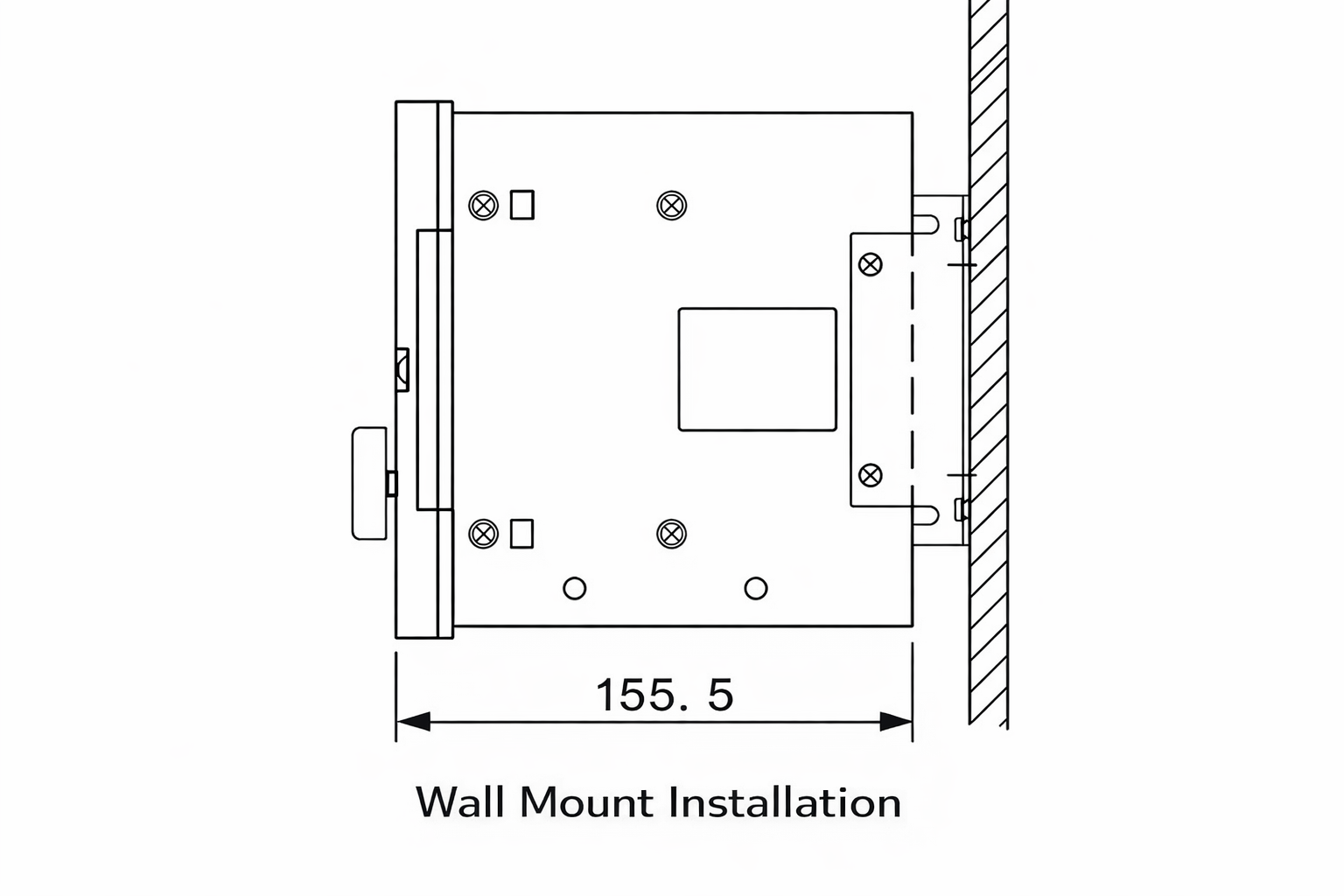 KTC002 Wall Mount Installation Drawing