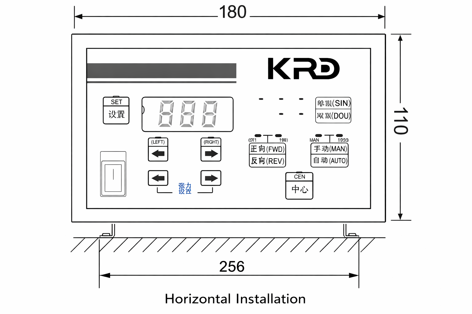 KTC81 Vertical Installation Drawing