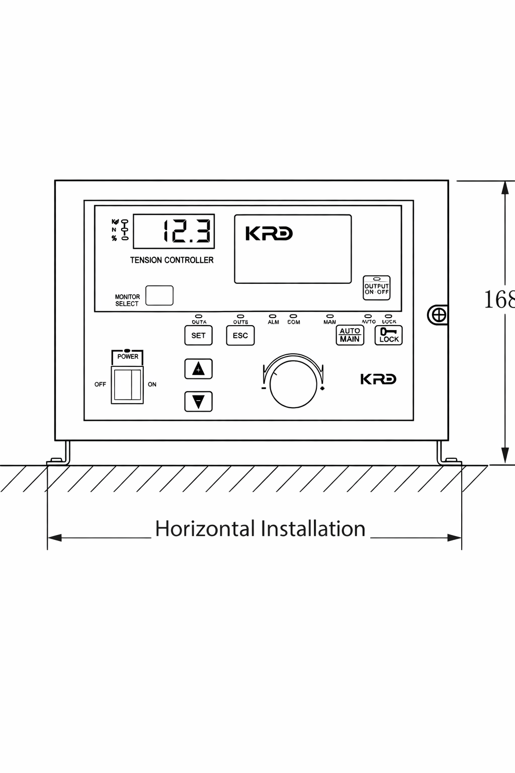 KTC828A Cutout Installation Drawing