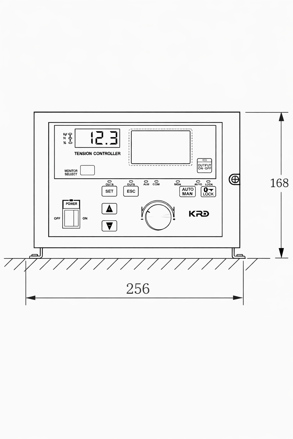 KTC828A Front Installation Drawing