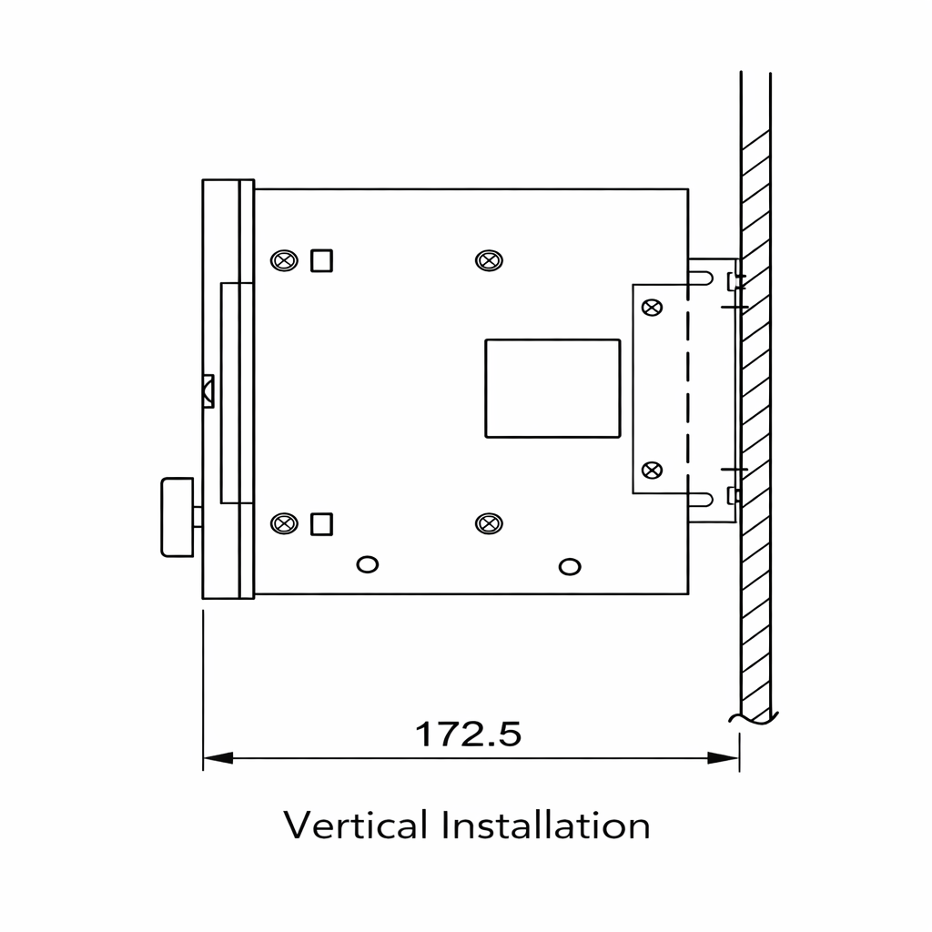 KTC838A Horizontal Installation Drawing