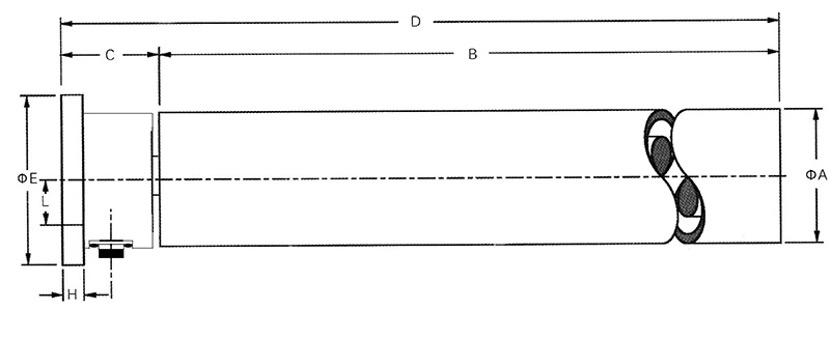LB60 Flange Installation Side View