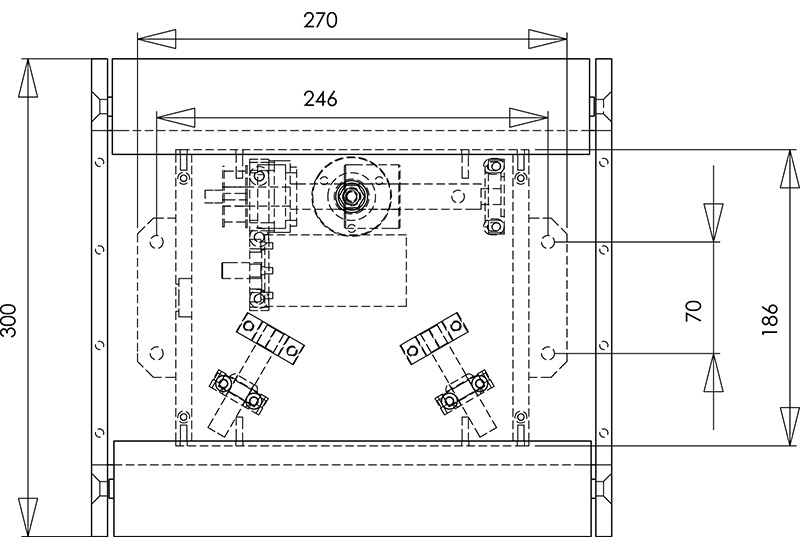 PG integrated unit front view drawing