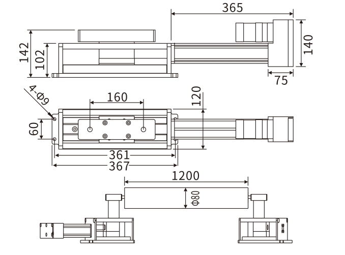 PM series dimensions reference