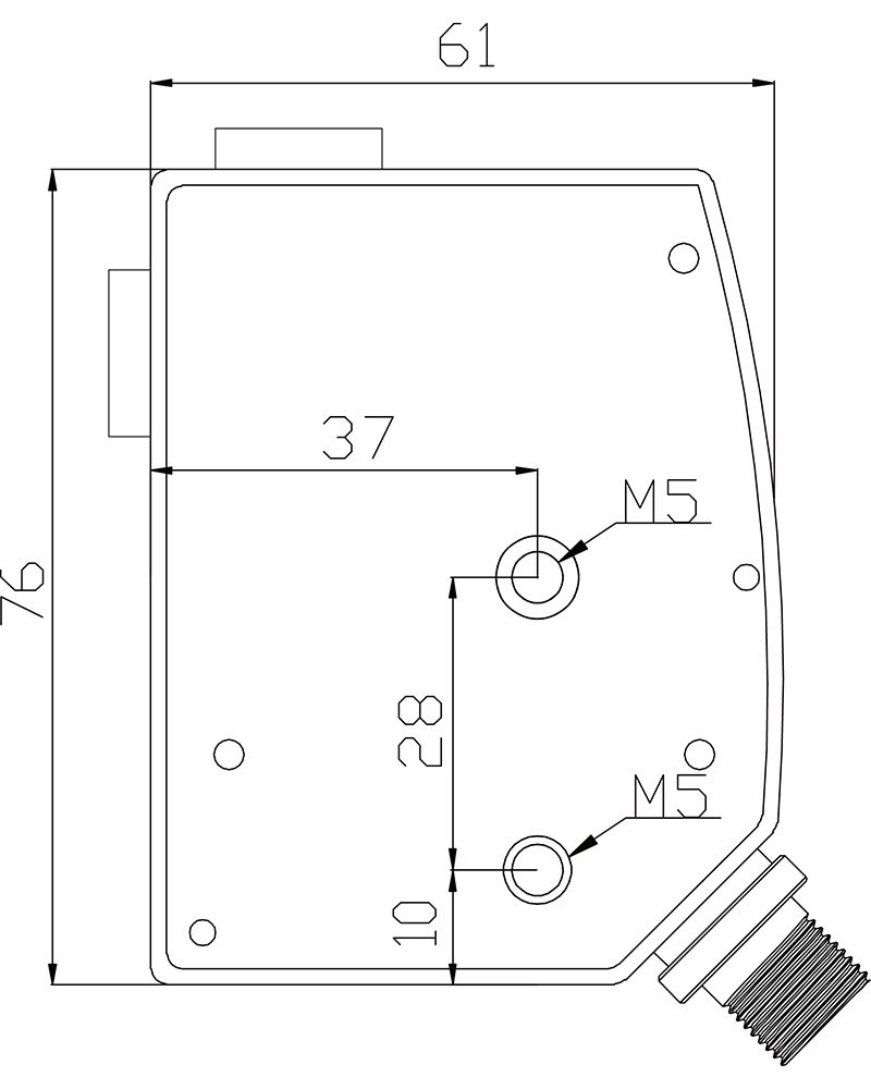 PS-260 and PS-261 side dimensions
