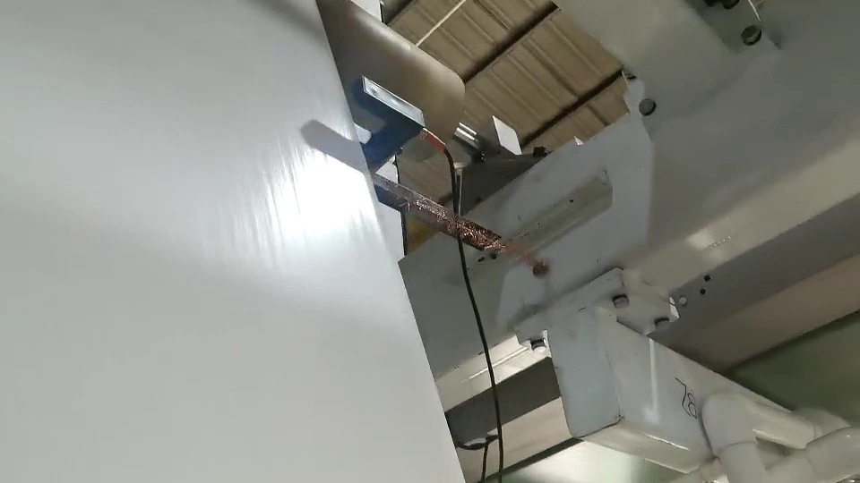Sensing hardware mounted beside the elevated web edge